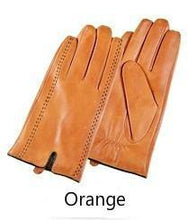 Gours Winter Men's Genuine Leather Gloves  New Brand Touch Screen Gloves Fashion Warm Black Gloves Goatskin Mittens GSM012 - Fab Getup Shop