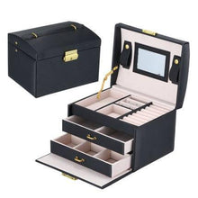 Jewelry Organizer Large Jewelry Box  Makeup Storage Makeup Organizer Leather Beauty Travel Box - Fab Getup Shop