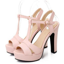 Plus Size 34-43  Summer Women Sandals Fashion High Heels Sandal Sexy Gladiator T-strap Platform Party Dress Shoes Woman - Fab Getup Shop