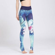 Women Sexy Yoga Pants Printed Dry Fit Sport Pants Elastic Fitness Gym Pants Workout Running Tight Sport Leggings Female Trousers - Fab Getup Shop