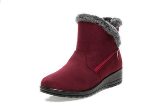 TIMETANG women winter shoes women's ankle boots  3 color fashion casual fashion flat warm woman snow boots - Fab Getup Shop