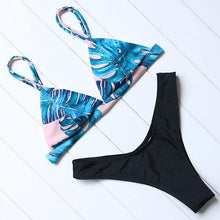 Leopard Floral Pink Bikinis  Women Brazilian Bikini Set Push Up Swimsuit Thong Summer Beach Bathing Suits - Fab Getup Shop