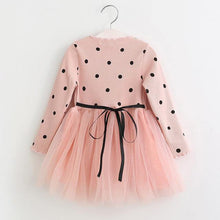 Girl Mesh Spring Dresses Children Clothing Princess Dress Pink Wool Bow Design 2-8 Years - Fab Getup Shop