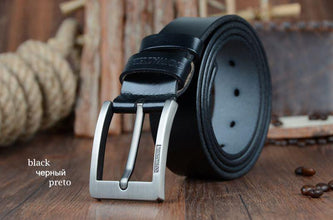 COWATHER  Newest designer belts men  cow genuine leather vintage pin buckle ceinture mens belts luxury XF003-4 - Fab Getup Shop