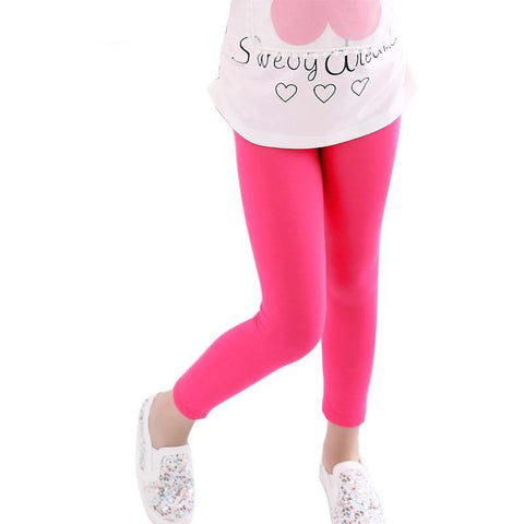 Girl pants  Candy color  girls leggings Toddler classic Leggings 2-13Y children trousers baby  kids leggings - Fab Getup Shop