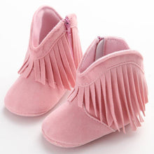 Moccasin Moccs Newborn Baby Girl Boy Kids Prewalker Solid Fringe Shoes Infant Toddler Soft Soled Anti-slip Boots Booties 0-1Yea - Fab Getup Shop