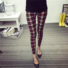 Spring New Fashion Casual Cotton BRUSHED Black Milk Leggings Pants Female Elastic Plaid Graffiti Leggings Trousers Women - Fab Getup Shop