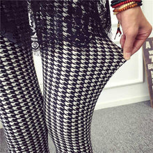 Spring New Fashion Casual Cotton BRUSHED Black Milk Leggings Pants Female Elastic Plaid Graffiti Leggings Trousers Women - Fab Getup Shop