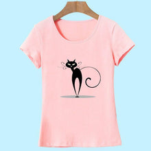 Kawaii T shirt Women Summer Tops Casual Cotton 3D Cat Print and Short Sleeve O-neck Plus Size Vogue tshirt - Fab Getup Shop