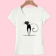 Kawaii T shirt Women Summer Tops Casual Cotton 3D Cat Print and Short Sleeve O-neck Plus Size Vogue tshirt - Fab Getup Shop