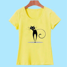 Kawaii T shirt Women Summer Tops Casual Cotton 3D Cat Print and Short Sleeve O-neck Plus Size Vogue tshirt - Fab Getup Shop