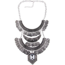 Collar Coin Necklace & Pendant Vintage Crystal Maxi Choker Statement Silver Collier female Boho Big Fashion Women Jewellery - Fab Getup Shop