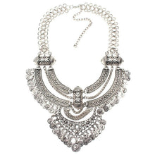 Collar Coin Necklace & Pendant Vintage Crystal Maxi Choker Statement Silver Collier female Boho Big Fashion Women Jewellery - Fab Getup Shop