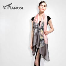 [VIANOSI]  Fashion bandana Luxury Scarve Woman Brand Silk Scarf Women Shawl High Quality Print hijab VA018 - Fab Getup Shop