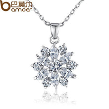 BAMOER  18K Real Gold Plated Flower Necklaces Pendants with  Cubic Zircon For Women Birthday Gift JIN024 - Fab Getup Shop