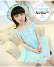 New Summer Costume Girls Princess Dress Children's Evening Clothing Kids Chiffon Lace Dresses Baby Girl Party Pearl Dress - Fab Getup Shop