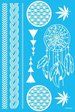 White Temporary Flash Tattoo Inspired Sticker Henna Lace Ink Fashion Body Art Water Transfer Face Body Painting Decals Stickers - Fab Getup Shop