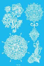 White Temporary Flash Tattoo Inspired Sticker Henna Lace Ink Fashion Body Art Water Transfer Face Body Painting Decals Stickers - Fab Getup Shop