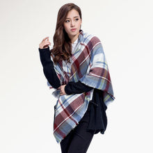 [VIANOSI]  plaid scarf women Thicken Soft Winter scarf Fashion Shawls and Scarves DS033 - Fab Getup Shop