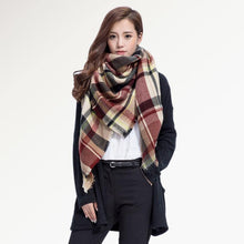 [VIANOSI]  plaid scarf women Thicken Soft Winter scarf Fashion Shawls and Scarves DS033 - Fab Getup Shop