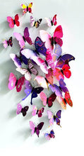 24pcs. Beaufiful 3D Butterfly Fridge Magnets Wall Sticker Table Curtain Home Decoartion Wedding Room Deco Party Supplies - Fab Getup Shop