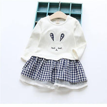 High Quality Spring Baby Girl Clothes Girl Baby Dress Long Sleeve Cartoon Embroiderie Bunny Princess Dress Clothes 3 Designs - Fab Getup Shop