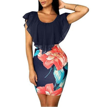 Sleeveless Floral Printed Bodycon Holiday Party Short Mini Dress - Fab Getup Shop