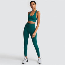 Seamless Hyperflex Workout Set Sport Leggings and Top Set Yoga Outfits - Fab Getup Shop