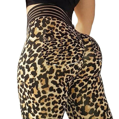 Leopard Women Leggings Push Up Workout Legging Femme - Fab Getup Shop