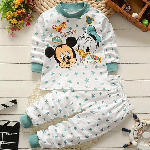 Set Winter Cotton Newborn Baby Boys Girls Clothes 2PCS   Baby Pajamas Unisex Kids Clothing Sets - Fab Getup Shop