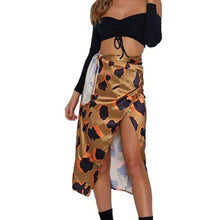 Skirt Summer Fashion  Print High Waist Irregular Split Bandage Pencil Skirt Daily Casual - Fab Getup Shop