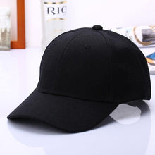 Black Cap Solid Color Baseball Cap Snapback Caps - Fab Getup Shop