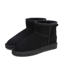 Women  Snow Boots 100% Genuine Cowhide Leather Ankle Boots Warm Winter Boots - Fab Getup Shop