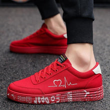 Women Vulcanized Shoes Sneakers Ladies Lace-up Casual Shoes Breathable Canvas Lover Shoes Graffiti Flat - Fab Getup Shop