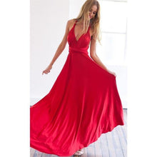 Multiway Wrap Convertible Boho Maxi Club Red Dress Bandage Long Dress Party Bridesmaids Infinity - Fab Getup Shop