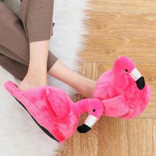 Winter lovely Home Slippers Chausson Shoes Women Flamingo slippers pantuflas unicornio pantoufle femme Warm Cotton Shoes hy24 - Fab Getup Shop