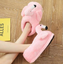 Winter lovely Home Slippers Chausson Shoes Women Flamingo slippers pantuflas unicornio pantoufle femme Warm Cotton Shoes hy24 - Fab Getup Shop