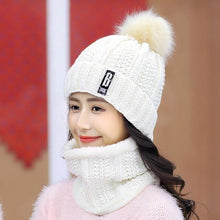 Brand Winter knitted Beanies Hats Women Thick Warm Beanie Skullies Hat Female knit Letter Bonnet Beanie Caps Outdoor Riding Sets - Fab Getup Shop