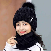 Brand Winter knitted Beanies Hats Women Thick Warm Beanie Skullies Hat Female knit Letter Bonnet Beanie Caps Outdoor Riding Sets - Fab Getup Shop