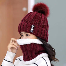 Brand Winter knitted Beanies Hats Women Thick Warm Beanie Skullies Hat Female knit Letter Bonnet Beanie Caps Outdoor Riding Sets - Fab Getup Shop