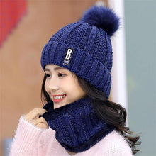 Brand Winter knitted Beanies Hats Women Thick Warm Beanie Skullies Hat Female knit Letter Bonnet Beanie Caps Outdoor Riding Sets - Fab Getup Shop