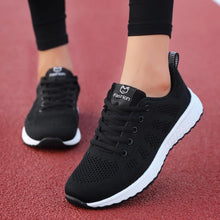 Breathable Walking Mesh Lace Up Flat Shoes Sneakers Women - Fab Getup Shop
