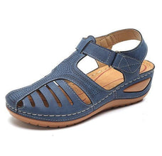 Vintage Wedge Sandals Buckle Casual Sewing Women Shoes Platform Retro - Fab Getup Shop