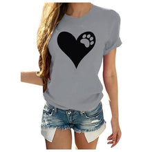 T Shirt Women Loose Short-Sleeved Leaf Print Tshirt O-Neck Summer Top Short Sleeve - Fab Getup Shop