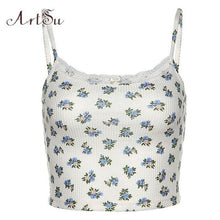 Floral Off Shoulder Spaghetti Straps Sleeveless Crop Top - Fab Getup Shop