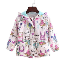2-9T spring&summer girls jackets casual hooded outerwear for girls fashion Hand Painted kids Sunscreen clothing girls - Fab Getup Shop