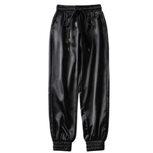 Summer Big Pocket Satin   Pants Women Glossy Ribbon Trousers  Harajuku Joggers Women's Loose Pants - Fab Getup Shop