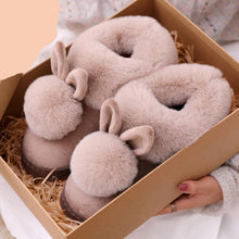 2020 New Fashion Autumn Winter Cotton Slippers Rabbit Ear Home Indoor Slippers Winter Warm Shoes Womens Cute Plus Plush Slippers - Fab Getup Shop