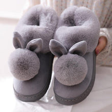 2020 New Fashion Autumn Winter Cotton Slippers Rabbit Ear Home Indoor Slippers Winter Warm Shoes Womens Cute Plus Plush Slippers - Fab Getup Shop