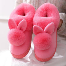 2020 New Fashion Autumn Winter Cotton Slippers Rabbit Ear Home Indoor Slippers Winter Warm Shoes Womens Cute Plus Plush Slippers - Fab Getup Shop